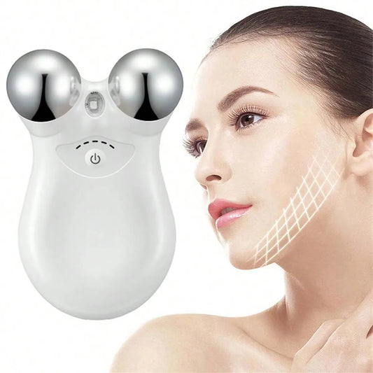 Anti-Aging EMS Face Massager – Microcurrent & RF Therapy Device for Firm, Glowing Skin