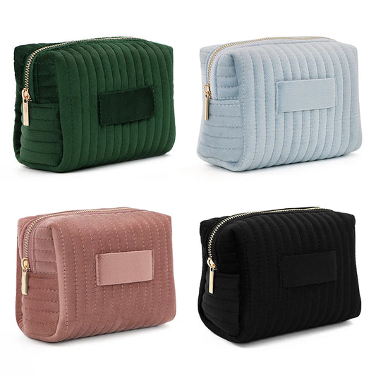 Travel Cosmetic Bag for Women, Padded Makeup Organizer and Purse Pouch
